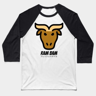 Ram Bam Goat Horns Baseball T-Shirt